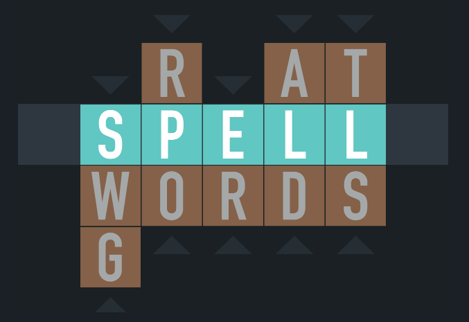 pic of the game Typeshift with words found