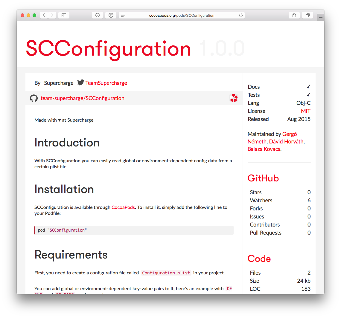 Sccconfig Pod Page